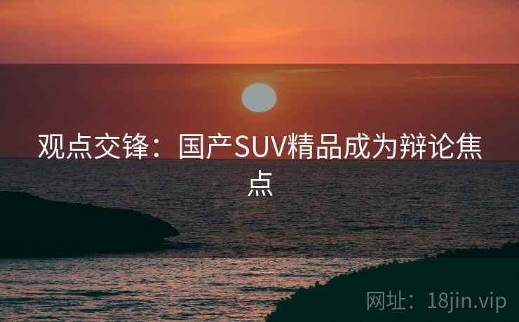 观点交锋：国产SUV精品成为辩论焦点